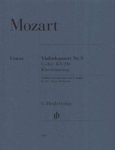 W.A. Mozart: Violinkonzert Nr. 3 G-dur KV 216, VlKlav (KASt)