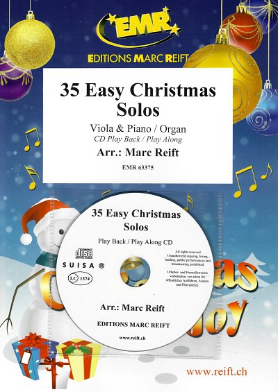 M. Reift: 35 Easy Christmas Solos, VaKlv/Org (+CD)