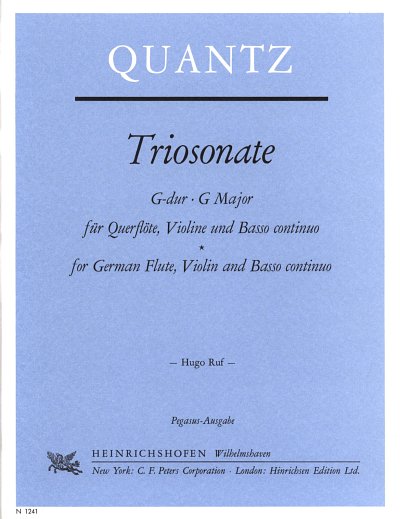 J.J. Quantz: Triosonate G-Dur, FlVlBc (KlavpaSt)