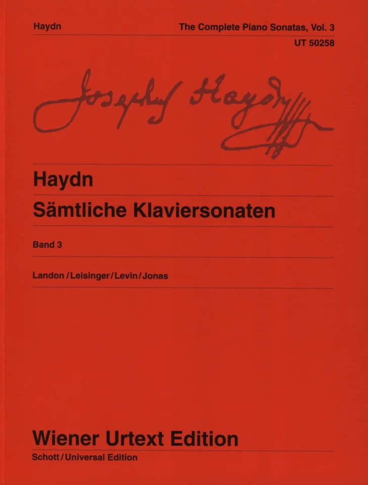J. Haydn: Saemtliche Klaviersonaten 3, Klav (0)