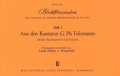 L. Hoeffer- v. Winterfeld: Aus Den Kantaten Telemanns