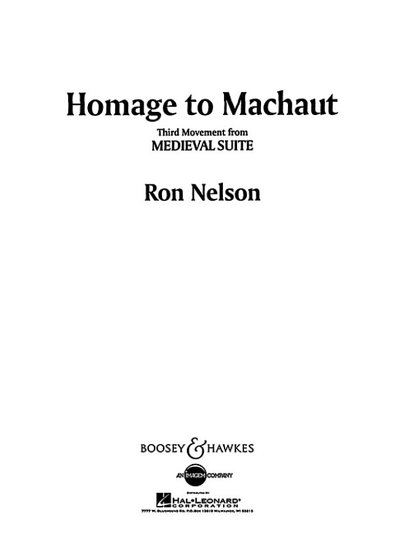R. Nelson: Medieval Suite No. 3