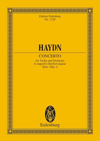 DL: J. Haydn: Konzert G-Dur, VlOrch (Stp)