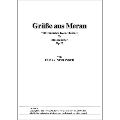 E. Neulinger: Grüße aus Meran, Blaso (Dir+St)