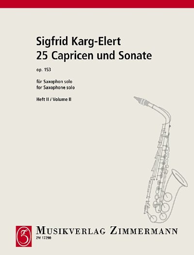 DL: S. Karg-Elert: 25 Capricen und Sonate, Sax