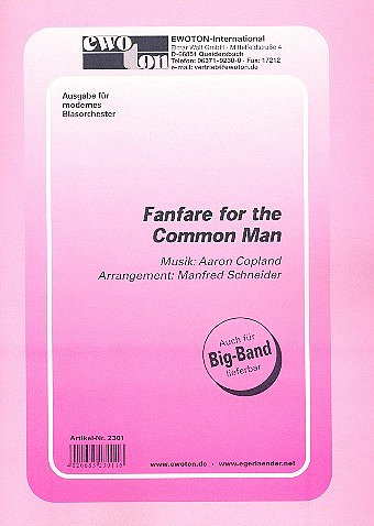 A. Copland: Fanfare for the common Man, Blaso (Dir+St)
