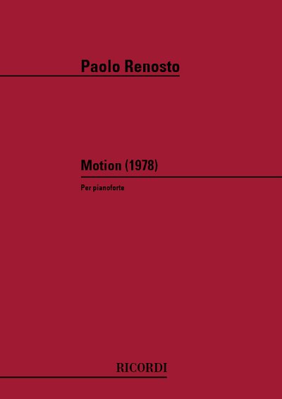P. Renosto: Motion, Klav
