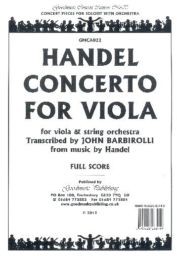G.F. Haendel: Concerto For Viola