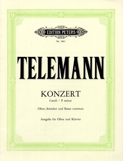 G.P. Telemann: Konzert für Oboe, Streicher und Basso continuo f-moll TWV 51:f1