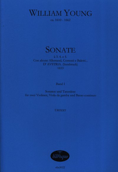 W. Young: Drei Sonaten und 19 Tänze, 2VlVdgBc (Pa+St)