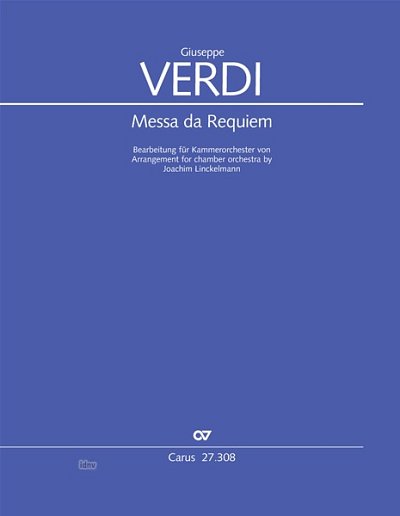 Verdi Requiem Chamber Orchestra Sheet Music