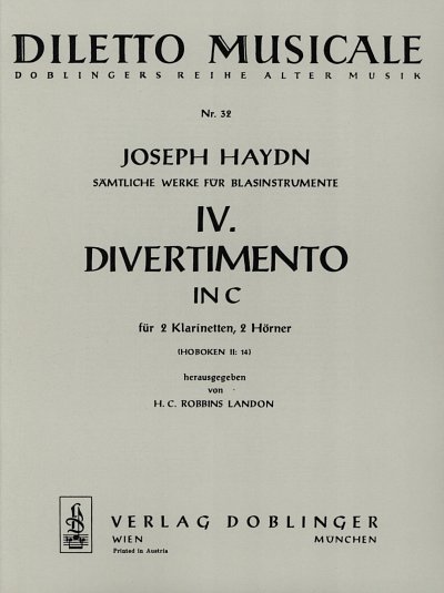 J. Haydn: Divertimento 4 C-Dur Hob 2/14