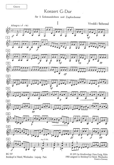 A. Vivaldi: Konzert G-Dur, 2ManZupf (Git)