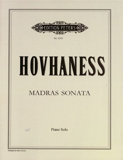 A. Hovhaness: Madras Sonate Op 176