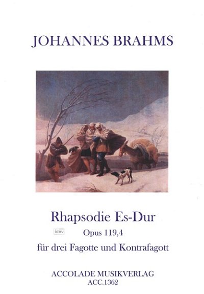 J. Brahms: Rhapsodie Es-Dur , 3FagKfag (Pa+St)