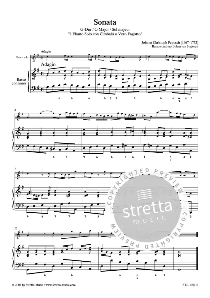 DL: J.C. Pepusch: Sonata in G, AbflBc (0)