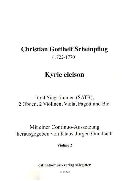 C.G. Scheinpflug: Kyrie eleison, Ges2Ob2VlnVl (Vl2)