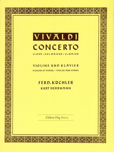 A. Vivaldi: Konzert G-Dur, VlKlav (KA+St)