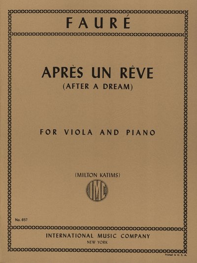 AQ: G. Fauré: Apres Un Reve (Katims) (Bu) (B-Ware)