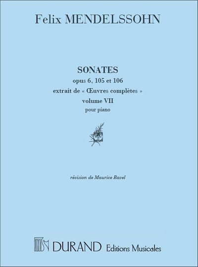 F. Mendelssohn Barth: Oeuvres Vol 7, Klav