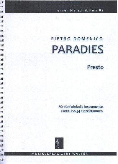P.D. Paradies: Presto, Var5 (Pa+St)