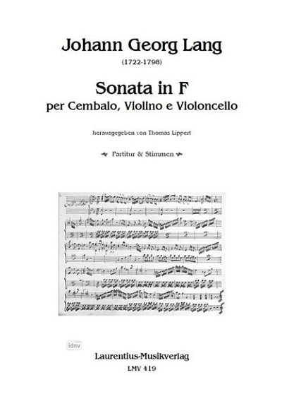 T. Lippert: Sonata in F, VlVcCemb (Pa+St)