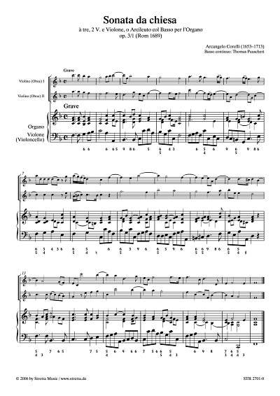 DL: A. Corelli: Sonata da chiesa a tre, 2 V. e Violone, o Ar