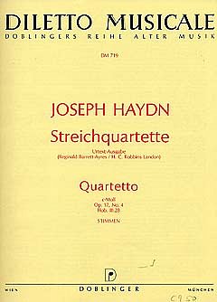 J. Haydn: Quartett C-Moll Op 17/4 Hob 3/28