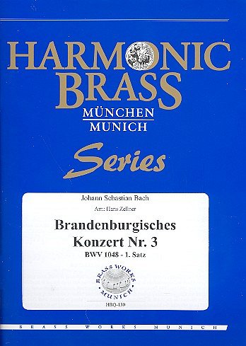 J.S. Bach: Brandenburgisches Konzert Nr. 3 B, 5Blech (Pa+St)