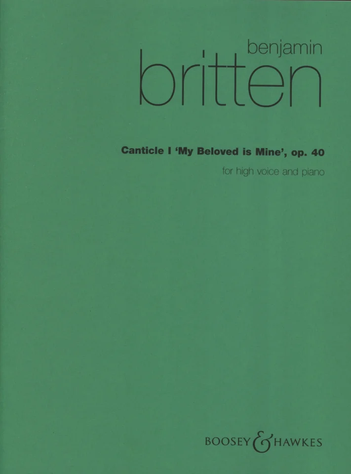 B. Britten: Canticle No.1 'My Beloved Is Mine' Op., GesHKlav (0)