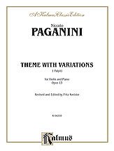 N. Paganini et al.: Paganini: Theme with Variations, Op. 13 (Arr. Fritz Kreisler)