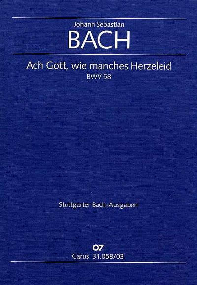 J.S. Bach: Ach Gott, wie manches Herzelei, 2GesSBOrchBc (KA)
