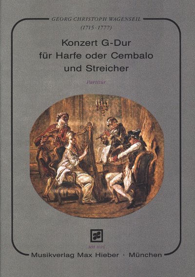 G.C. Wagenseil: Konzert G-Dur W. 307, Hrf/CembStro (Part.)