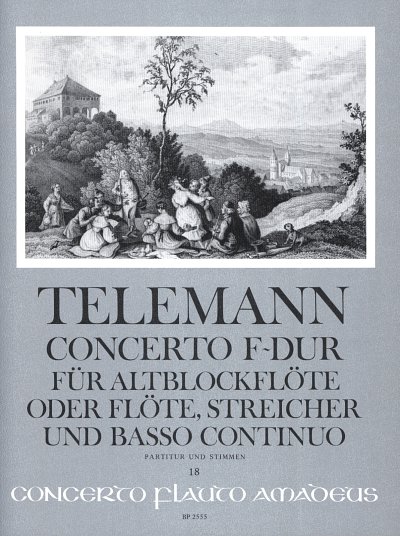 G.P. Telemann: Konzert F-Dur - Abfl (Fl) Str Bc