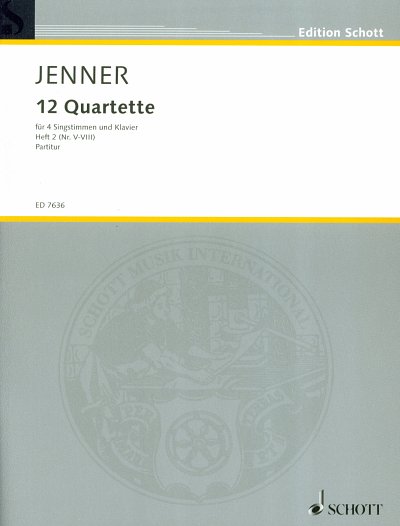 G. Jenner: Zwölf Quartette Heft 2, 4GesKlav (Part.)