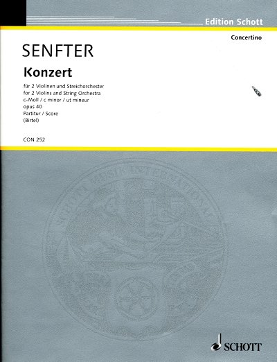 J. Senfter: Konzert c-Moll op. 40 (Part.)
