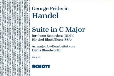 G.F. Händel: Suite C-Dur , 3Blf (Sppa)