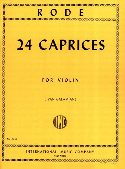 P. Rode: 24 Capricen, Viol