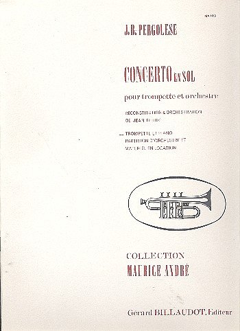 G.B. Pergolesi: Concerto En Sol, TrpKlav (KlavpaSt)