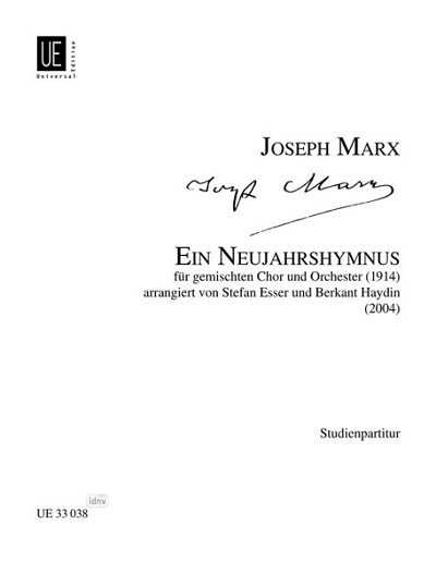J. Marx: Ein Neujahrshymnus  (Stp)