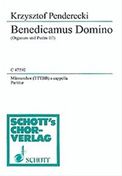 K. Penderecki: Benedicamus Domino (1992), Maennerchor