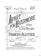 Frances Allitsen, Caris Brooke: Apart For Evermore