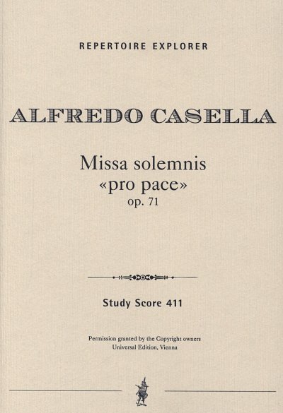 A. Casella: Missa solemnis op. 71, 2GesGchOrch (Stp)