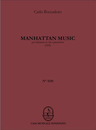 C. Boccadoro: Manhattan Music, KlarKlv (KlavpaSt)