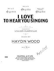 H. Wood y otros.: I Love To Hear You Singing