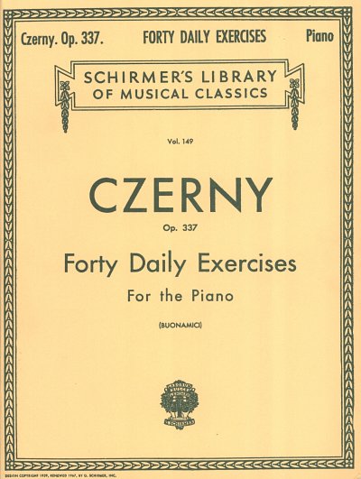 C. Czerny: Forty Daily Exercises Op.337, Klav