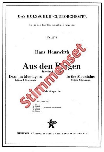 Hauswirth Hans M.: Aus Den Bergen