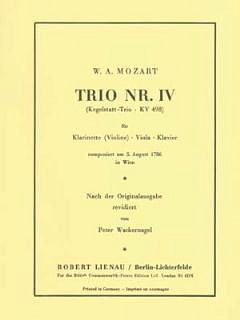 W.A. Mozart: Trio Nr. IV KV 498 
