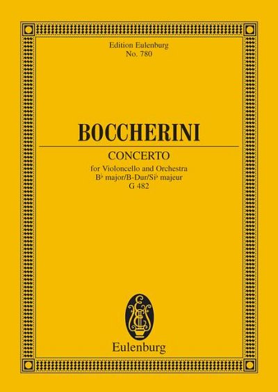 DL: L. Boccherini: Konzert B-Dur, VcOrch (Stp)