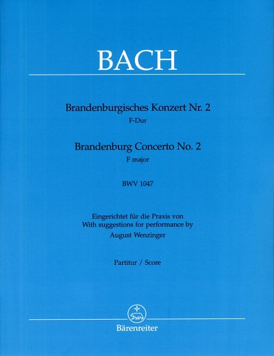 J.S. Bach: Brandenburgisches Konzert Nr. 2 , Barocko (Part.)